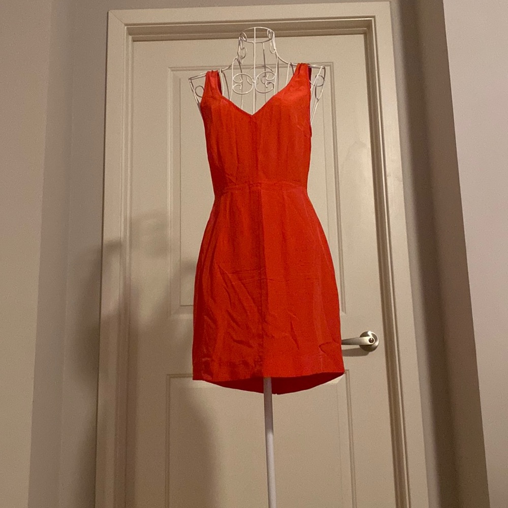 Coral Color Silence and noise silk dress.